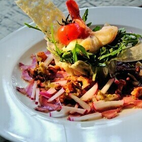 Rohkostsalate im Gasthaus goldener Engel