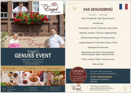 Engel�s Genuss Event am 31.01.2027